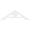 Ekena Millwork Pitch Cornelia Architectural Grade PVC Gable Pediment, 60"W x 20"H x 1"P (8/12) GPP060X020X100CRN - alternate 3